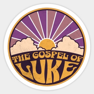 The Gospel Of Luke Retro Sticker